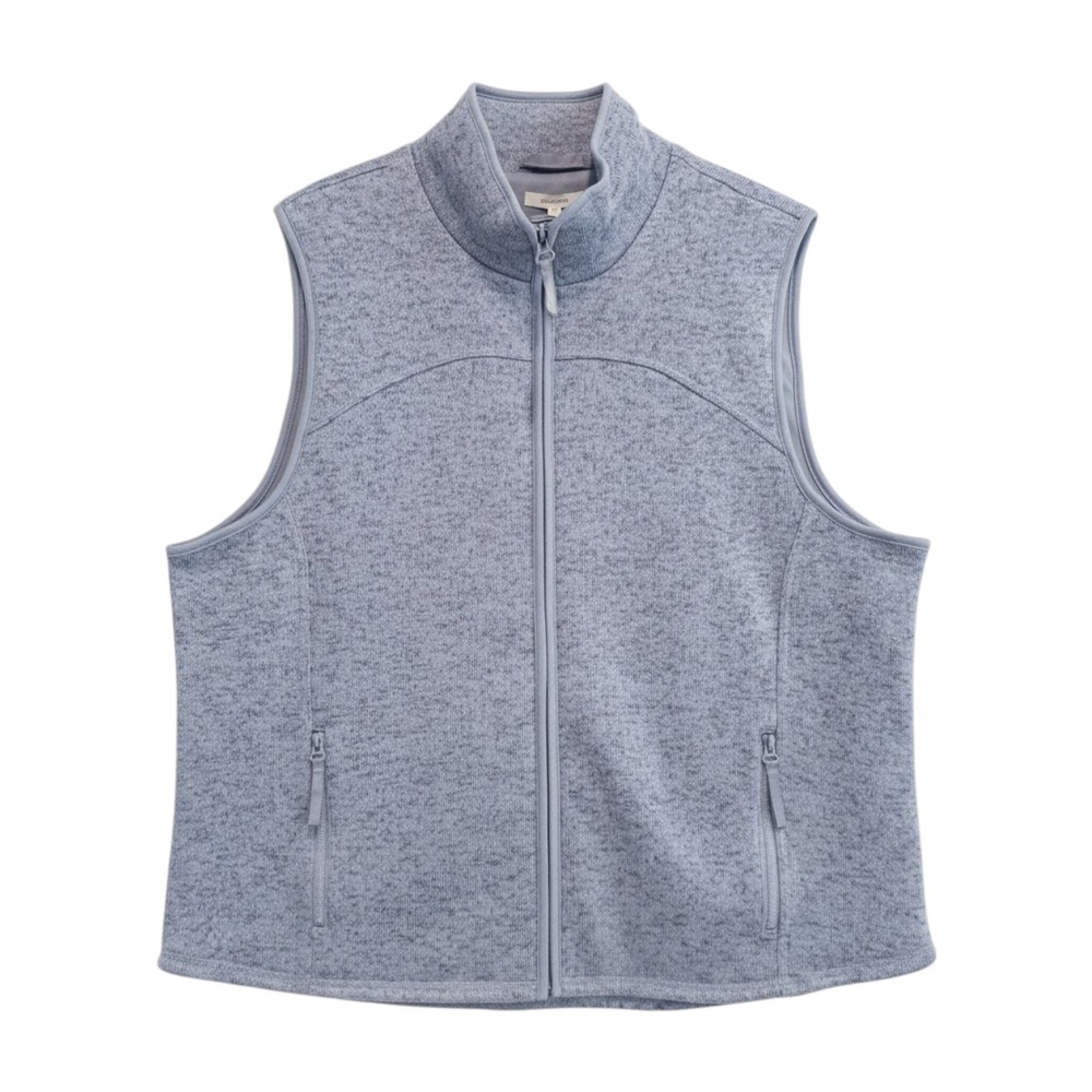 Maurices Full Zip Knit Vest Women XXL Gorpcore Outdoorsy Athleisure Blue-Gray